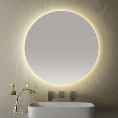 Kính phòng tắm LED thông minh với chức năng chống sương mù, hiển thị thời gian và nhiệt độ, làm mờ không bước, thiết kế chống nước, điều khiển hai lần chạm, nhiệt độ màu 3000K ~ 6000K, kích thước & chức năng tùy chỉnh