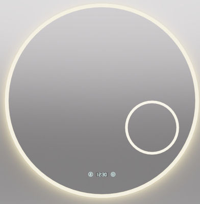 Kính phòng tắm LED thông minh với chức năng chống sương mù, hiển thị thời gian và nhiệt độ, làm mờ không bước, thiết kế chống nước, điều khiển hai lần chạm, nhiệt độ màu 3000K ~ 6000K, kích thước & chức năng tùy chỉnh